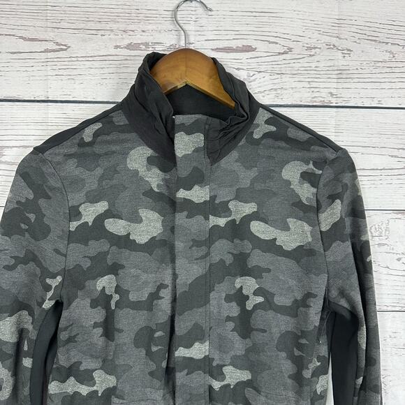 CAbi 3911 Jacket Womens Small Black Camo ATC Cinch Drawstring Waist Full Zip - Picture 2 of 12